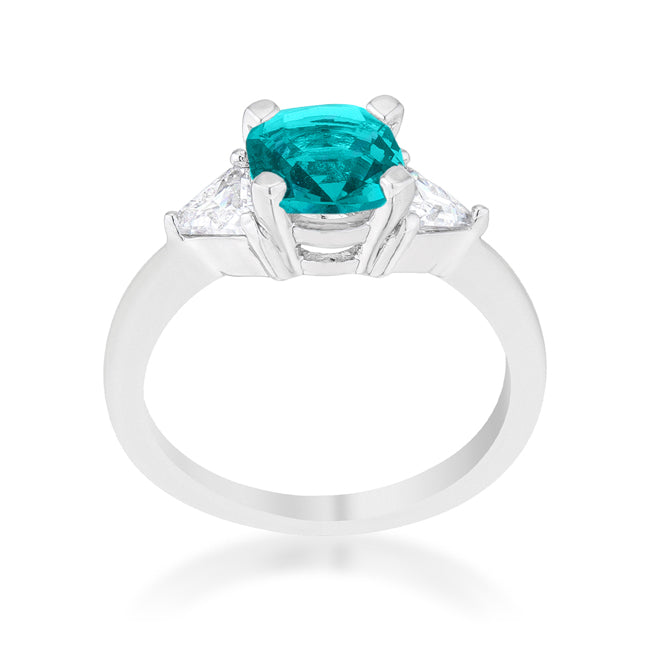 Silver Alloy Gold Plated Aqua Blue, Ruby & Citrine Hydro Glass Ring –  Virgin Jewel